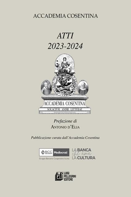 Accademia cosentina. Atti 2023-2024 - copertina