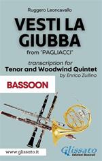 Vesti la giubba from «Pagliacci». Tenor & Woodwind Quintet. (Bassoon part). Parti