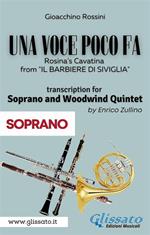 Una voce poco fa. Rosina's Cavatina from «Il Barbiere di Siviglia». Soprano & Woodwind Quintet. (Soprano part). Parti