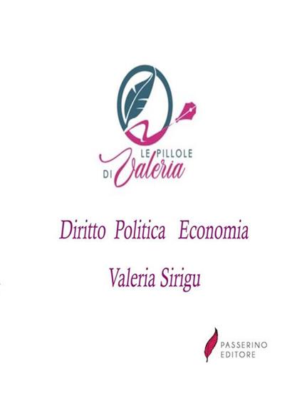 Le pillole di Valeria. Economia. Diritto. Politica - Valeria Sirigu - ebook