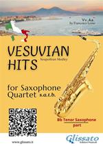 Vesuvian Hits for saxophone quartet. Neapolitan Medley. Bb tenor part. Parte di sax tenore SIb