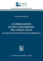 Le obbligazioni di non concorrenza nel codice civile. Una rilettura in senso pro-concorrenziale