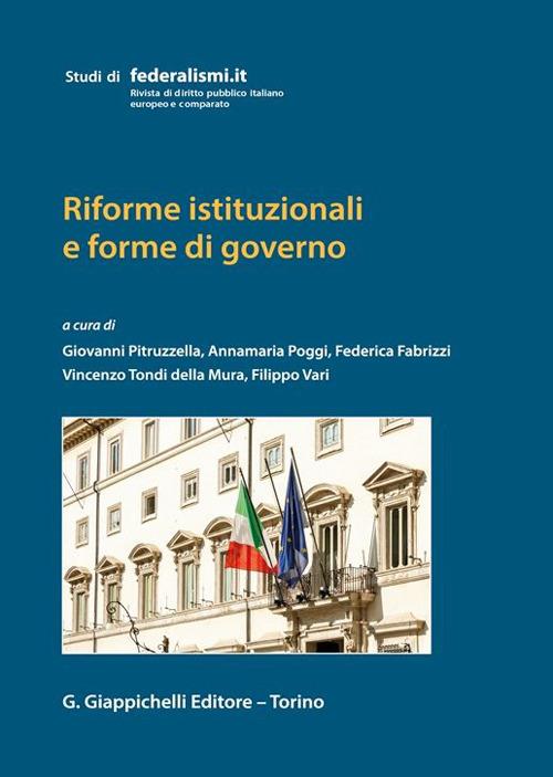 Riforme istituzionali e forme di governo - copertina