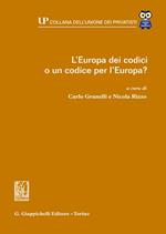 L'Europa dei codici o un codice per l'Europa?