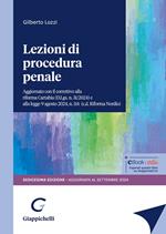 Lezioni di procedura penale. Aggiornato con il correttivo alla riforma Cartabia (D.Lgs. n. 31/2024) e alla legge 9 agosto 2024, n. 114 (c.d.Riforma Nordio)