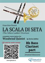 Bb Bass Clarinet (instead Bassoon) part of «La Scala di Seta» for Woodwind Quintet. The Silken Ladder. Overture