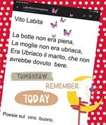 La botte non era piena. La moglie non era ubriaca, era ubriaco invece il marito, che non avrebbe dovuto bere. Poesie sul vino buono