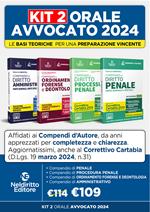 Speciale Orale Avvocato kit 4 compendi (Amministrativo, Ordinamento forense + Procedura penale + Penale)