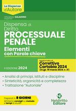 Dispensa di diritto processuale penale. Elementi con parole chiave