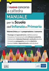 Volume unico per concorso a cattedra nella scuola dell'infanzia e la  primaria