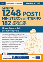 Concorso RIPAM. 182 Funzionari informatici Ministero dell'interno. Volume per la prova scritta e per la prova orale. Con espansione online. Con software di simulazione