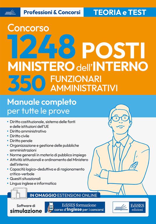 Concorso RIPAM: 350 Funzionari amministrativi Ministero dell'interno - V.V.A.A. - ebook