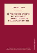 Le procedure speciali del Consiglio dei diritti umani delle Nazioni Unite