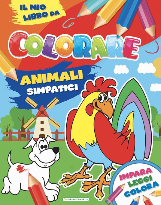 Animali simpatici. Il mio libro da colorare. Ediz. illustrata - copertina