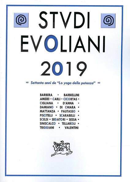 Studi evoliani 2019. Settanta anni de «Lo yoga della potenza» - copertina