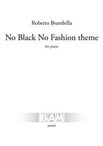 No Black No Fashion theme. For piano. Partitura