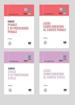 Kit codici Esame Avvocato 2021: Codice Civile e procedura civile-Leggi complementari al codice di civile-Codice penale e procedura penale-Leggi complementari al codice penale