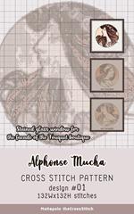 Alphonse Mucha | Cross Stitch Pattern Design #01