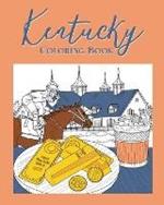 Kentucky Coloring Book: Painting on USA States Landmarks and Iconic, Gifts for Kentucky Tourist