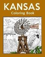 Kansas Coloring Book: Painting on USA States Landmarks and Iconic