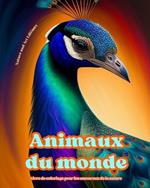 Animaux du monde - Livre de coloriage pour les amoureux de la nature - Sc?nes cr?atives et relaxantes du monde animal: Une collection de motifs puissants c?l?brant la vie animale