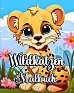 Wildkatzen Malbuch: Safari-Tiere Gepard und Leopard zum Ausmalen für Jungen und Mädchen