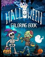 Cute Halloween Coloring Book: Simple and Easy Halloween Coloring Pages for Children, Funny Halloween Pages