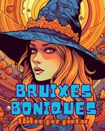 Llibre per pintar BRUIXES BONIQUES: Un llibre per pintar per adults: Amb 30 pàgines per pintar de Halloween boniques i esgarrifoses