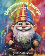 Vertederende dwergen Kleurboek voor kinderen Leuke en creatieve sc?nes uit het Magische Woud: Schattige fantasietekeningen voor kinderen die van dwergen houden