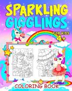 Sparkling Gigglings: Unicorn coloring book