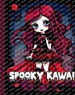 Spooky Kawaii Coloring Book: Cute Gothic Coloring Pages with Creepy Pastel Goth Characters for Relaxation