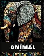 Animal Mosaic (Coloring Book): 28 Coloring Pages