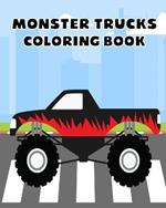 Monster Trucks Coloring Book: 25 Fun Coloring Pages for Kids