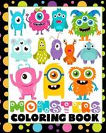 Monsters Coloring Book: 42 Fun Coloring Pages for Children