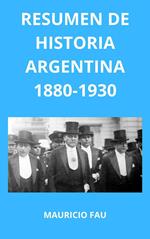 Resumen de Historia Argentina 1880-1930
