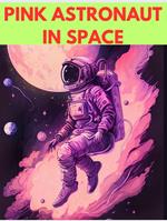 Pink Astronaut In Space