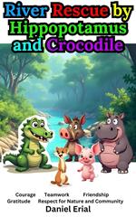 River Rescue by Hippopotamus and Crocodile