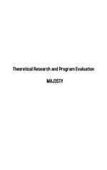 Theoretical Research and Program Evaluation