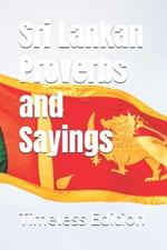 Sri Lankan Proverbs and Sayings