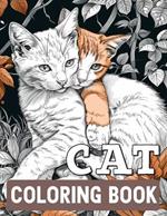 Cat Coloring Book for Adults Relaxation: Stress Relief Cat Pattern