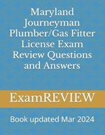 Maryland Journeyman Plumber/Gas Fitter License Exam Review Questions and Answers