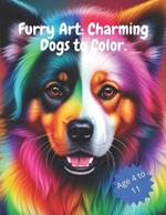 Furry Art: Charming Dogs to Color