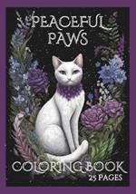 Peaceful Paws Cat Coloring Book: Mindful Coloring for Adults