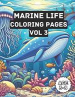 Sea Creature Coloring Pages - Vol 3: Ocean Animal Coloring Book for Kids ages 3-8 years