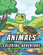 Animals Coloring Adventure: Volume II