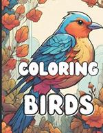 Coloring Birds: Relaxing Coloring Book