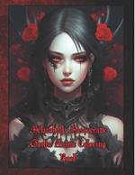 Melancholy Masquerade Gothic Anime Coloring Book