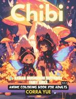 Chibi Kawaii Mushroom Butterfly Fairy Girls - Anime Coloring Book For Adults Vol.1: 51 Stunning Portraits Of Cute Adorable Spring Summer Fantasy Girls & Women in Seasonal Fairytale Dresses Gift For Teens, Seniors, Stylists, Artists, Cartoon Lovers