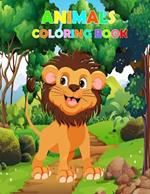 animal coloring book deborah ayinzat: 101 Interesting Animals. Easy Coloring Pages For Preschool and Kindergarten.