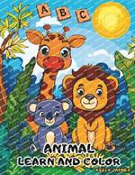 ABC Animal Coloring Book: Fun and Educational Coloring Pages for Kids Learn the Alphabet with Curious Animal Facts For Boys and Girls Ages 3-8